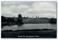 c1930's View Of Country Club Lake Marysville Kansas KS Unposted Vintage Postcard