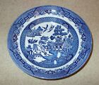 VTG Embossed Churchill England BLUE WILLOW SOUP CEREAL BOWL 7 3/4 inch Coupe