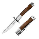 Italian Milano Style Pocket Knife Folding Knife Wood Handle Outdoor EDC Tools