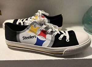 FOCO PITTSBURGH STEELERS LOW TOP CANVAS SHOES SNEAKERS MEN'S  Size 12