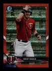 New Listing2018 Bowman Chrome Orange Shimmer Refractor Brent Rooker RC Rookie 7/25 A'S