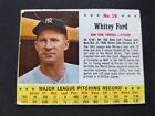 1963 Post Cereal Baseball Card # 19 Whitey Ford (HOF) - New York Yankees (VG)