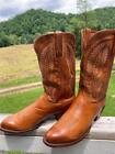 Lucchese 2000 Leather Cowboy Western Boots  T3295R. Men's Size 12 D Honey Brown