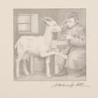 Maurice Sendak Zlateh the Goat Boy Illustration Art Print Signed A