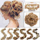 Scrunchie Updo Wrap Curly Messy Bun Hair Piece Hair Extensions Real as human USA