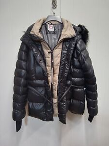 Avalanche Outdoor Supply Womens Black/Khaki Fur Hooded Ski Jacket (Size 2Xl) Nwt