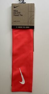 Nike Dri-FIT Headband Head Tie Orange Unisex Free Shipping New