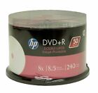 50 HP 8X Blank DVD+R DL Dual Double Layer 8.5GB White Inkjet Printable Disc