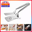 Stainless Steel Steak Clamp Food Clip Tongs Bread Meat BBQ Kitchen Cooking Tool