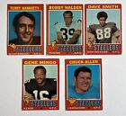 Topps 1971 Pittsburgh Steelers Lot Of 5 Cards
