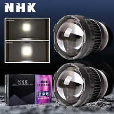 NHK Laser Spotlight LED High Beam Projector Lens Devil Eyes H4 H7 9006 Universal