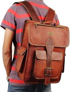 Genuine Vintage Leather backpack for men | Perfect mens backpack for daily use