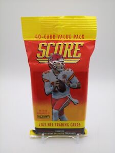 2021 Panini Score NFL Football 40 Card Value Cello Fat Pack Brand New Sealed