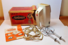 New Listing1957 Sunbeam Mixmaster Hand Mixer White Model HM 3 Speed Beaters & Manual WORKS