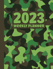 New Listing2023 Camouflage Weekly Planner: 2023 Weekly and Monthly Agenda. 52 Week January