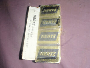 Vtg. Hertz Rental Car Cigarette Matches Matchbook Boxes/ sealed 4 pk.rare/sample