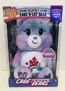 NEW CARE BEARS Special Collectors Edition Care A Lot Bear 40th Anniversary RARE
