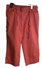 Sag Harbor Women's Capri/Crop Pants Orange Size 14