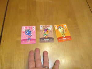 US EDITION Goldie Rosie Stitches Animal Crossing Amiibo Festival 3 Cards Series