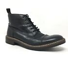 Clarks Combat Boots Shoes Mens Size 9.5 US 42.5 EU Black Leather Casual Lace Up