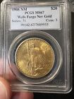 US Gold $20 Saint-Gaudens 1908 No Motto Wells Fargo - MS67 - PCGS 7689933