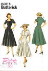 Butterick 6018 Vintage Fit & Flare Dress Skirt Retro 50s Sewing Pattern Szs 6-22