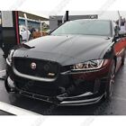 For 2016-2019 Jaguar XE STP-Style Painted BLK Front Bumper Splitter Spoiler Lip (For: 2016 Jaguar)