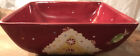 Laurie Gates Holiday Treats Square Gingerbread Serving Dish Bowl