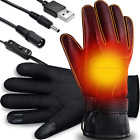 USB Heated Gloves Touch Screen Heating Gloves Waterproof Electric Heated Gloves