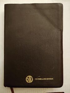 KJV OPEN BIBLE 1975 PTL Club Counselors Edition King James GENUINE LEATHER Brown
