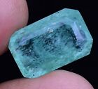Rare Natural Green Colombian Emerald 7.70 CT Certified Octagon Loose Gemstone