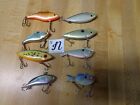 Lot of 8  Lipless Lures Two Rapala others unmarked    Lot N