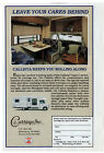 Carriage Inc Callista Class C Motorhome RV Camper 1987 Vintage Print Ad Original