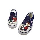Vans x Peanuts Charlie Brown Christmas Kids Size 13 C Classic Slip On Sneaker