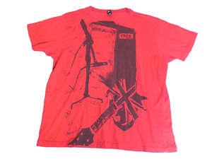 New ListingVintage Alternative Shirt Adult Extra Large Red Free Stand Mic Guitar Rock Mens