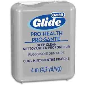 Oral-B Glide Pro-Health Pro Sante Floss, 4m trial size, Cool Mint, 72 Packs/Case