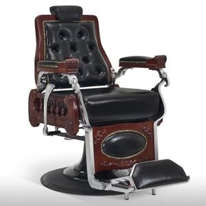 BarberPub Retro Barber Chair,  Reclining Equipment for Home, Barbershop 5931