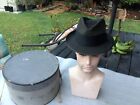 Vintage 1950s EXCELLENT New Stetson Gray Beaver TEN Stratoliner Sz 6-7/8+ To 7
