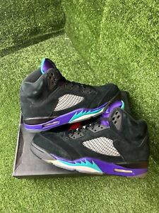 Nike Air Jordan 5 Retro Black Grape size 11.5 136027-007 OG V Clean