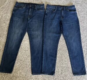 Lucky Brand Mens 412 Athletic Slim Size 34x30 Blue Jeans Lot Of 2