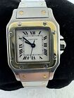 Cartier Santos Galbee 18K Yellow Gold Stainless Steel 24MM Lady Automatic