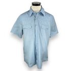 Vintage Wrangler Western Shirt Men's XLT XL Tall Blue Cowboy Cut Pearl Snap