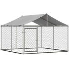 10X10 ft Pet Dog Run House Outdoor Kennel Shade Cage Enclosure w/ Cover Playpen