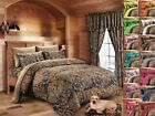 FULL SIZE BROWN CAMO 1 PC COMFORTER BED SPREAD ONLY CAMOUFLAGE BLANKET WOODS