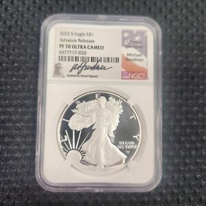 2022-S  1 OZ Silver Eagle Proof Advance Releases NGC PF70