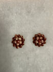 Rare authentic kahelilani Ni'ihau earrings,posts shaped like flower.
