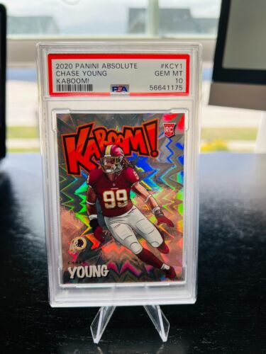 Chase Young 2022-21 Absolute Football Rookie Kaboom 💥 PSA 10!! POP 11!