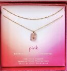 Pink Tourmaline 14kd Gold Necklace Set Gift Love Harmony Star Natur NWT Genuine