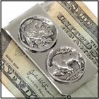 GeetarGizmos INDIAN HEAD / BUFFALO Nickel Money Clip - two vintage us coins