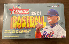 Topps 2021 Heritage High Number Baseball Hobby Box (24 Packs). Free Shipping!
